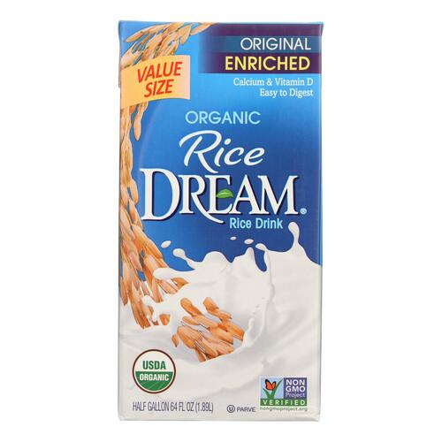 RICE DREAM: Organic Rice Drink Enriched Original, 64 Oz - 0084253222303