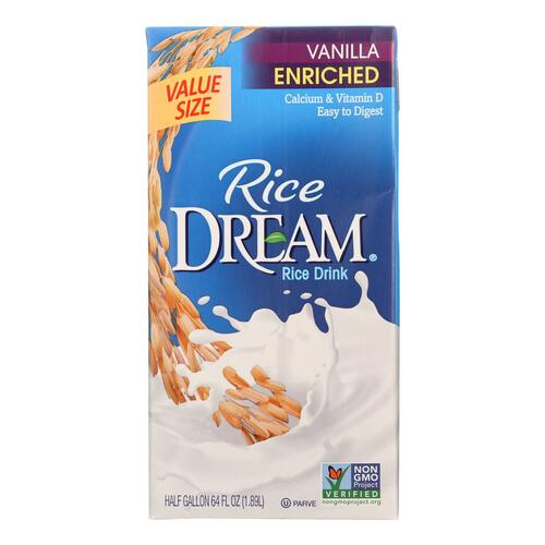 Rice Dream Original Rice Drink - Enriched Vanilla - Case Of 8 - 64 Fl Oz. - 084253222310