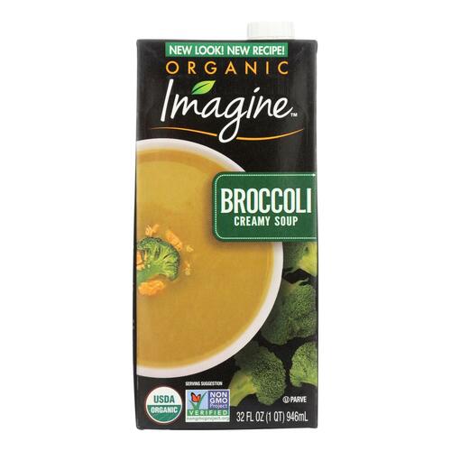 Imagine Foods Broccoli Soup - Creamy - Case Of 12 - 32 Oz. - 084253240406