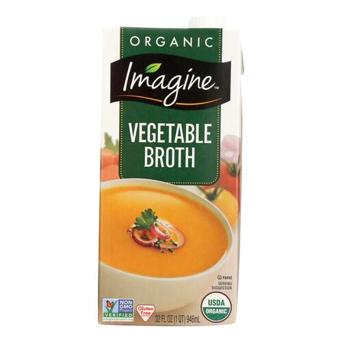 Imagine Foods Vegetable Broth - Organic - Case Of 12 - 32 Fl Oz. - 084253240482