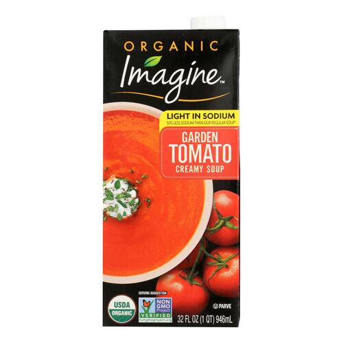 Imagine Foods Garden Tomato Soup - Low Sodium - Case Of 12 - 32 Fl Oz. - 084253241519