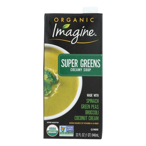 IMAGINE: Creamy Super Greens Soup Organic, 32 oz - 0084253243995