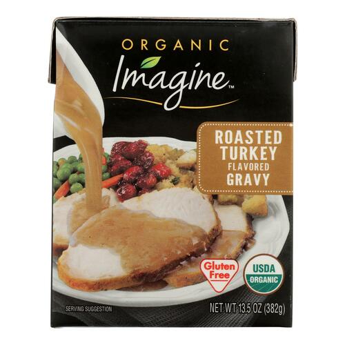 IMAGINE: Foods Organic Roasted Turkey Flavored Gravy, 13.5 oz - 0084253246248