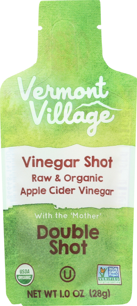 VERMONT VILLAGE: Vinegar Shot Double Shot Drink, 1 oz - 0084648141004