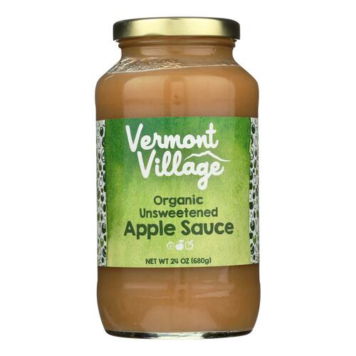 VERMONT VILLAGE CANNERY: Organic Unsweetened Applesauce, 24 oz - 0084648311285