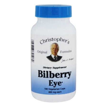 Dr. Christopher s Bilberry Eye - 450 mg - 100 Vegetarian Capsules - 084783891062