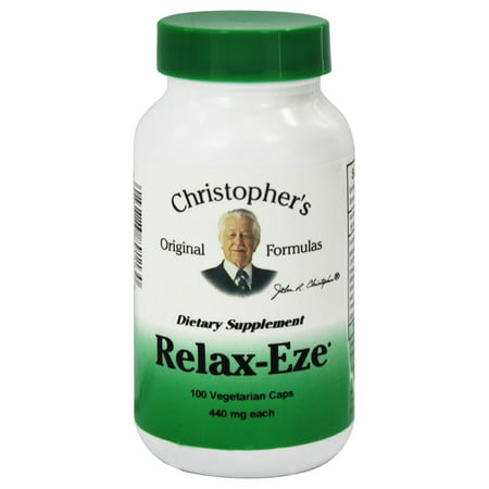 Dr. Christopher s Original Formulas - Relax-Eze - 100 Vegetarian Capsules - 084783891130