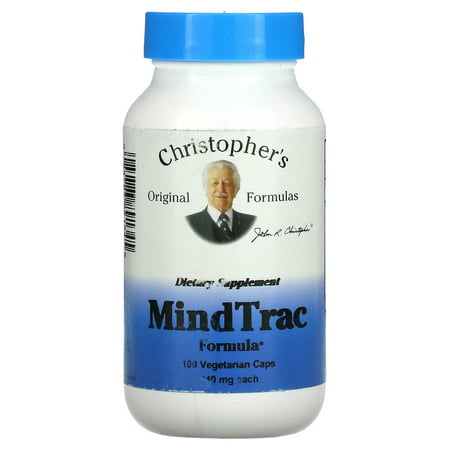 Dr. Christopher s Original Formulas MindTrac Formula Capsules 100 Ct - 084783891345