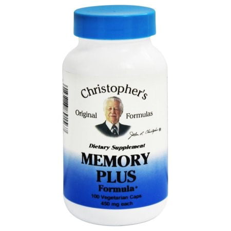 Christopher s Original Formulas Memory Plus Formula - 450 mg -100 Caps - 084783891567