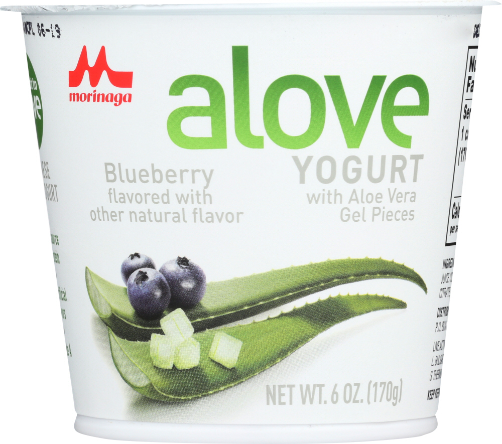 ALOVE: Blueberry Aloe Vera Yogurt, 6 oz - 0085696010212