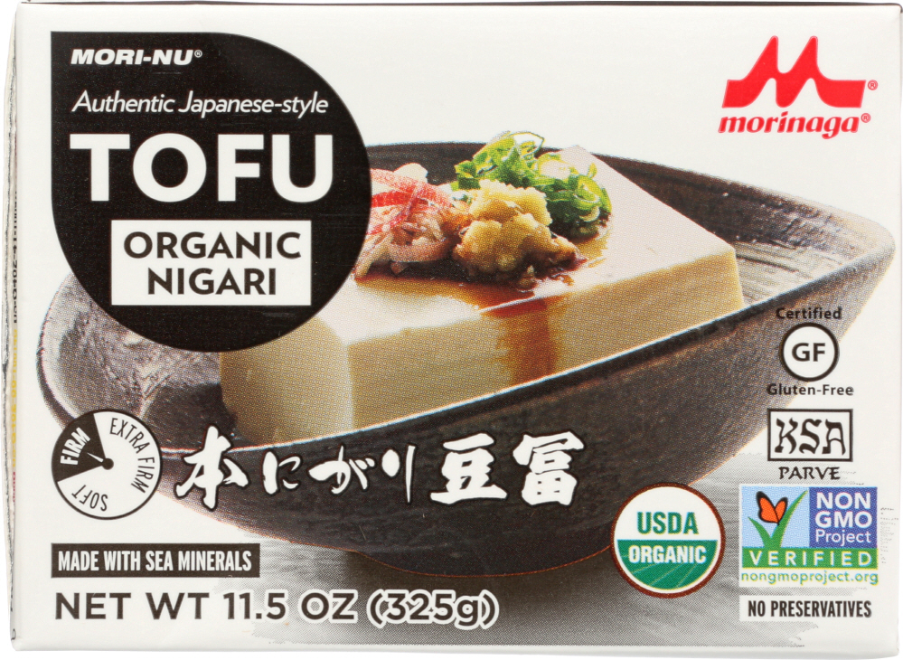 MORI-NU: Organic Nigari Tofu, 11.5 oz - 0085696605074