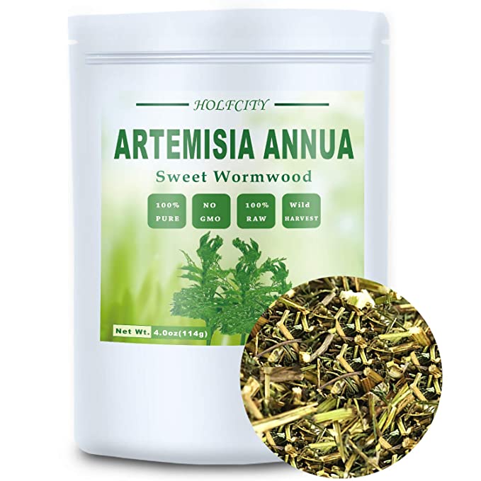 Natural Artemisia Annua, Dried Sweet Wormwood, Herbal Loose Leaves (4.0 oz) - 086291293611