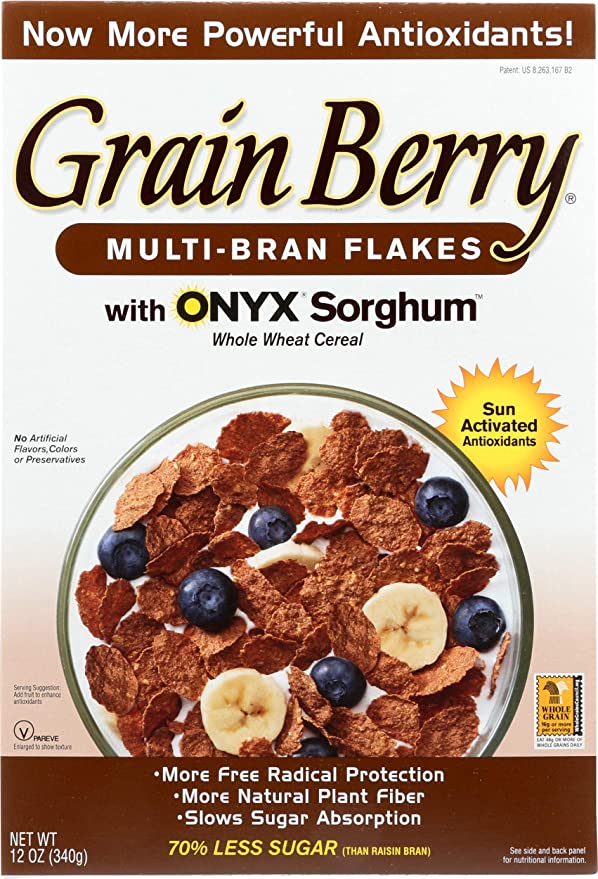  Grain Berry Bran Flakes Cereal, 12 Ounce - 086341170527