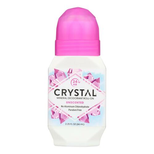 CRYSTAL BODY DEODORANT: Roll-On Fragrance Free, 2.25 oz - 0086449300062