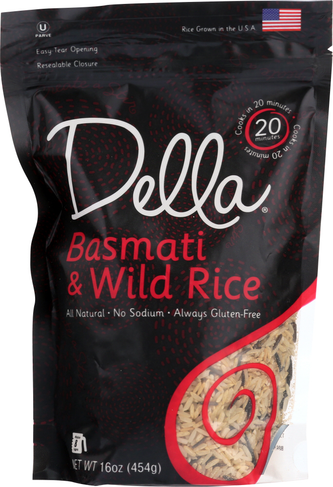 DELLA GOURMET: Basmati and Wild Rice Blend, 16 oz - 0086582380044