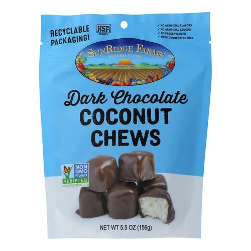 All Natural Dark Chocolate Coconut Chews - 0086700680254