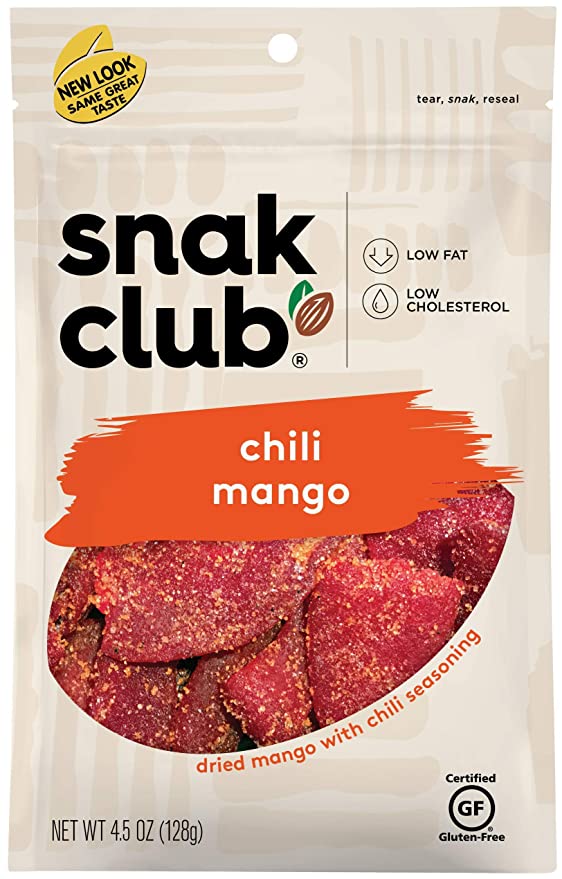  Snak Club Chili Mangos, 4.5 Ounce (Pack of 6)  - 087076294823