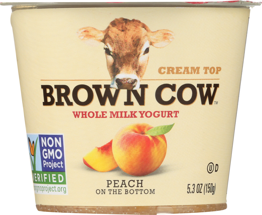 Peach On The Bottom Whole Milk Yogurt, Peach - 088194340058