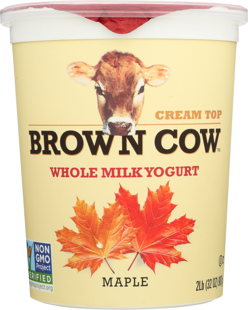 BROWN COW: Cream Top Yogurt Maple, 32 oz - 0088194340621