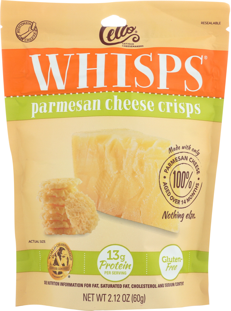 Cello Whisps, Parmesan Cheese Crisps - 088231412045