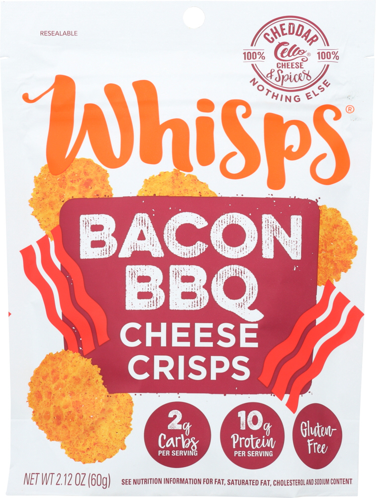 CELLO: Whisps Bacon BBQ Cheese Crisps, 2.12 oz - 0088231416906