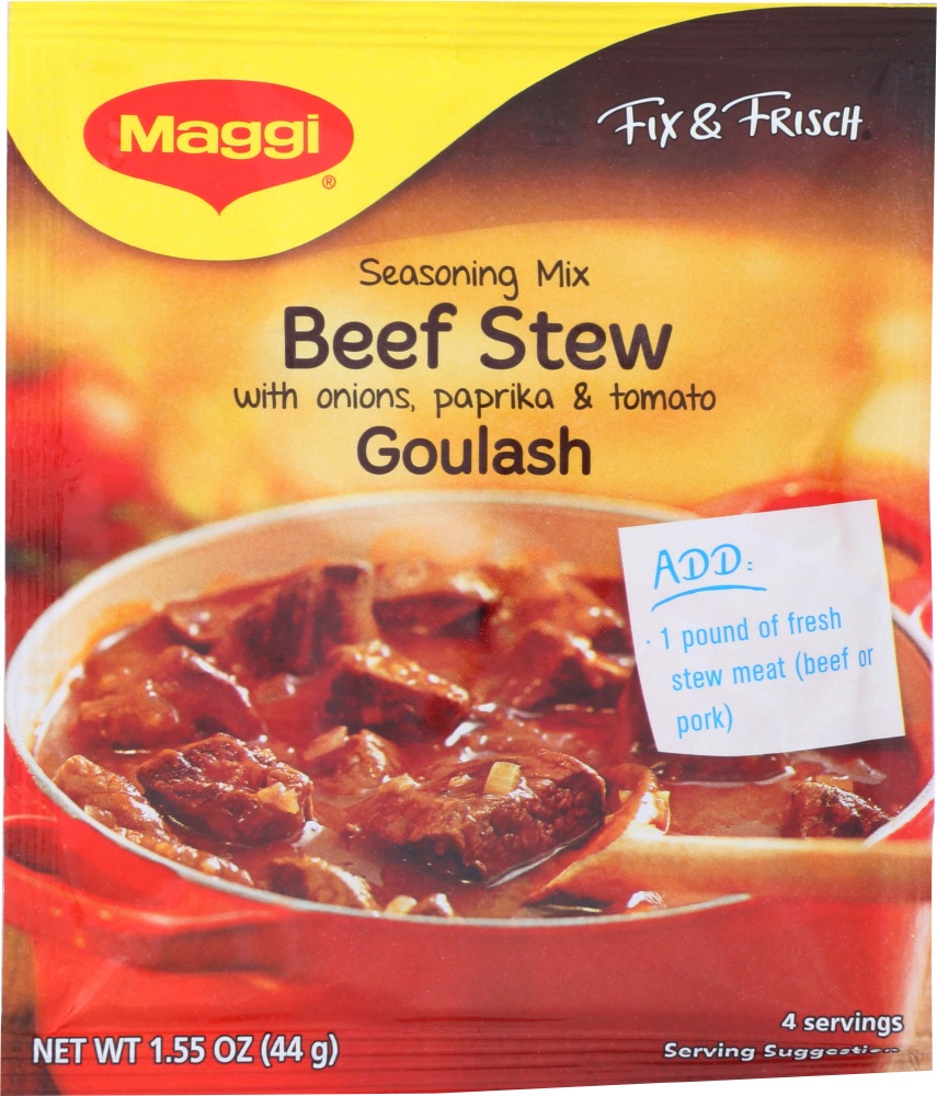 MAGGI: Beef Stew Goulash Seasoning Mix, 1.55 oz - 0088468690025