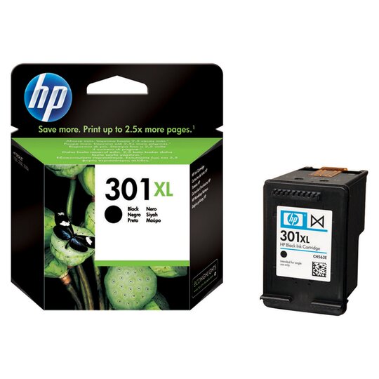 Hp 301 Xl Black Printer Ink Cartridge - 0884962894446