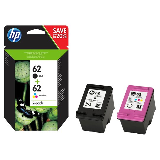 Hp 62 Multipack Printer Ink Cartridge - 0888793306819