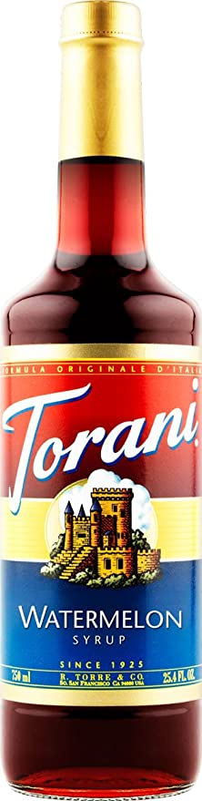 TORANI WATERMELON, CS 12/750ML, 03-0123 (TORANI) R TORRE AND CO - 089036312905