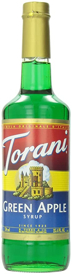  Torani Green Apple Syrup, 750 mL  - 089036202077