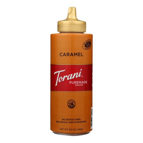 TORANI: Caramel Sauce, 16.5 Oz - 0089036782005