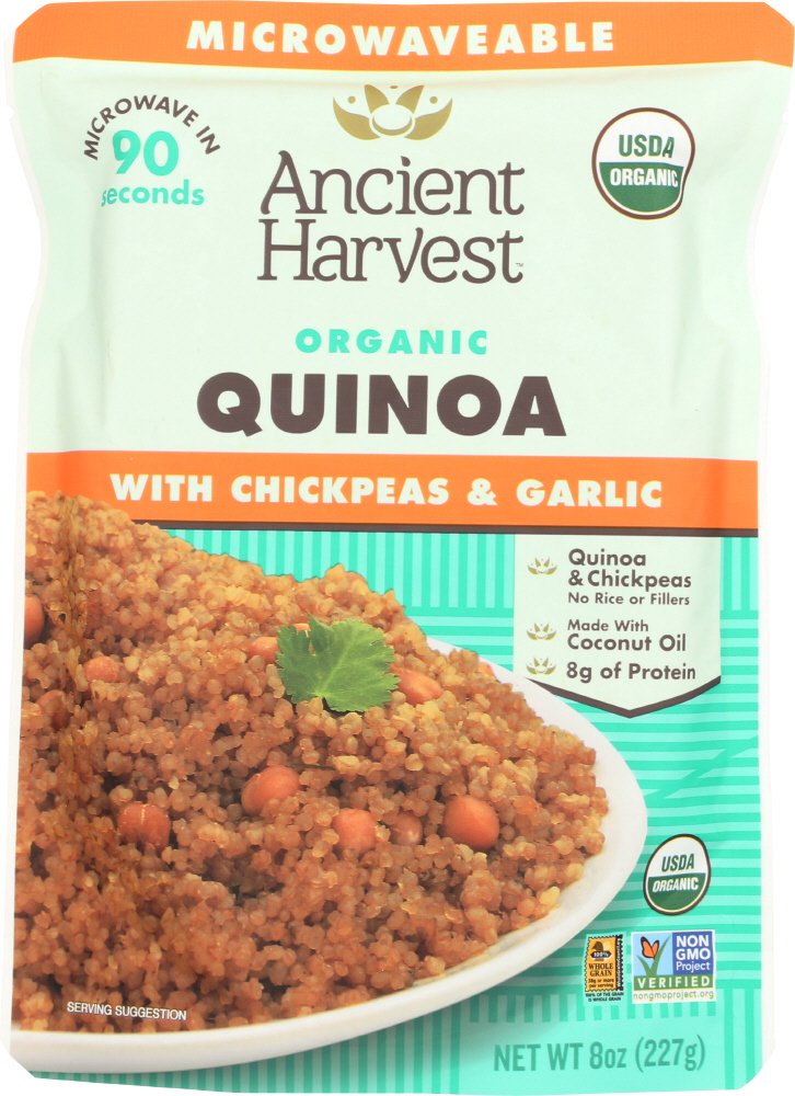 Organic Quinoa With Chickpeas & Garlic, Chickpeas & Garlic - 089125105104