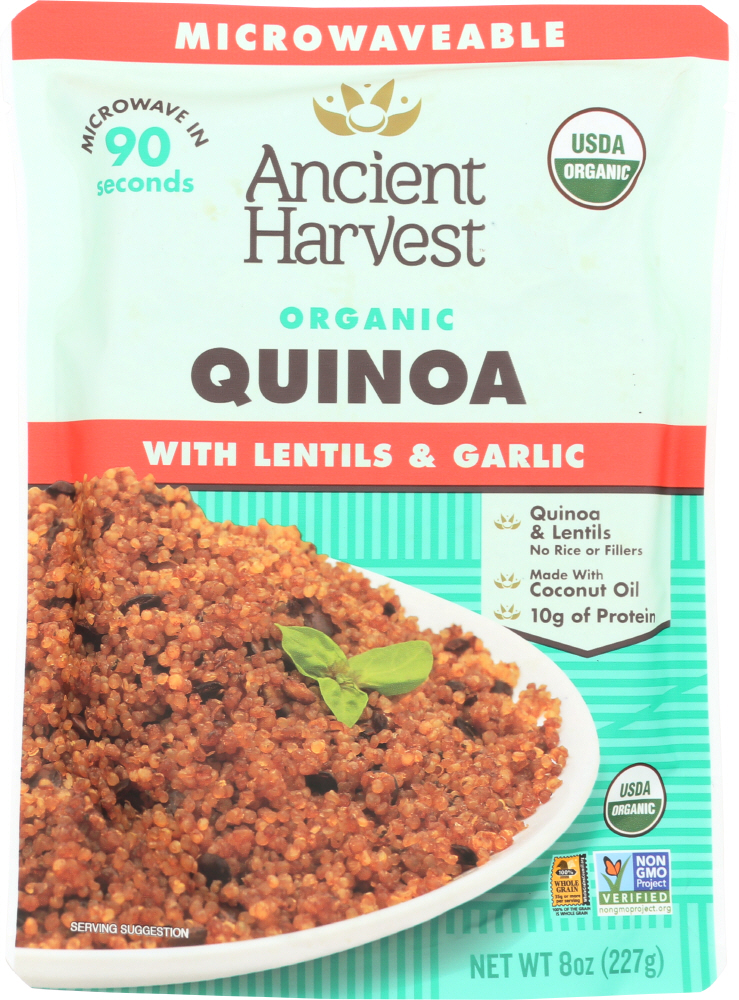 Organic Quinoa With Lentils & Garlic, Lentils & Garlic - organic