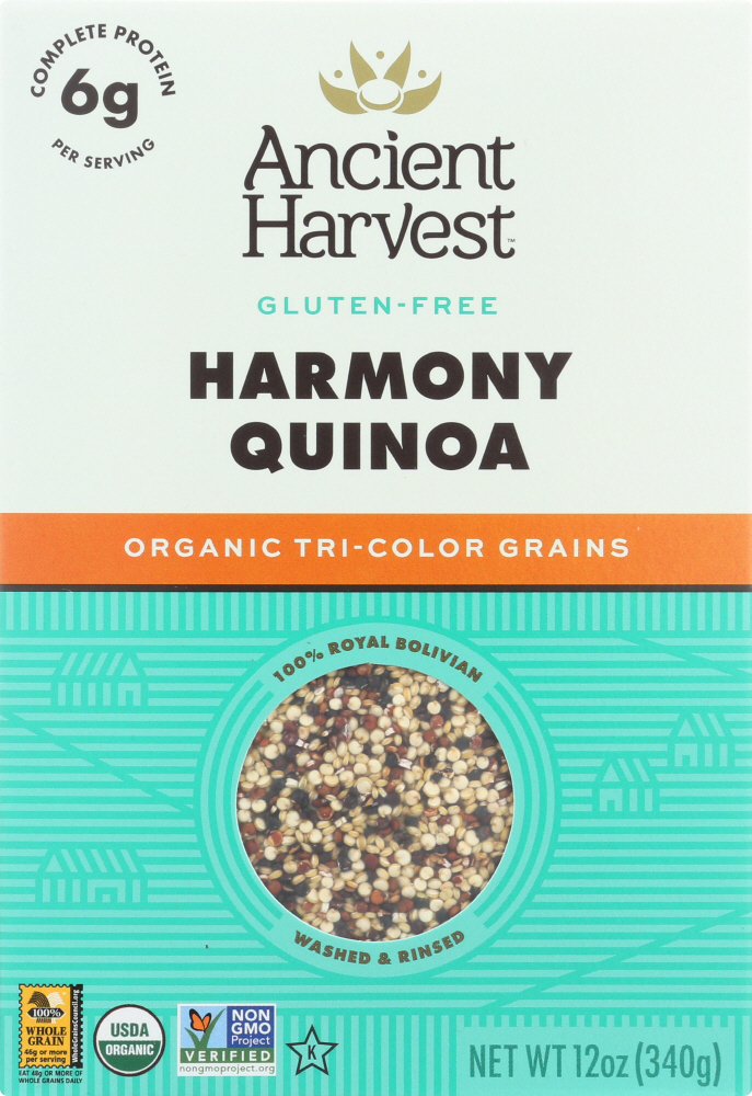 ANCIENT HARVEST: Quinoa Harmony Tri-Color Blend, 12 oz - 0089125180002