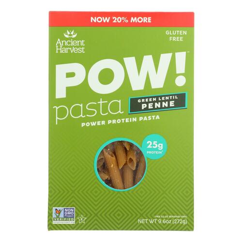 ANCIENT HARVEST: Pow! Pasta Green Lentil Penne, 8 oz - 0089125210303