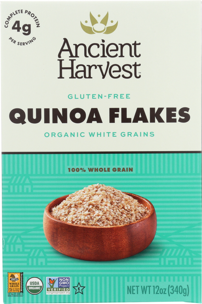 ANCIENT HARVEST: Organic Quinoa Flakes Gluten Free, 12 oz - 0089125412004