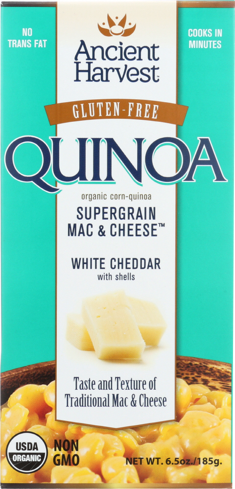 ANCIENT HARVEST: Quinoa Supergrain Mac & Cheese White Cheddar, 6 oz - 0089125507014