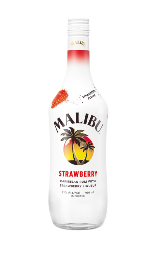 Malibu Strawberry Caribbean Rum With Strawberry Liqueur - 089540540108