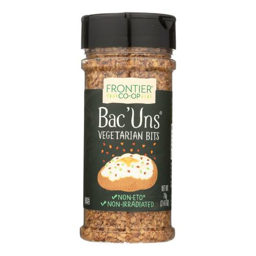 Frontier Herb Bac Uns - Bacon Less Bits - 2.47 Oz Bottle - 0089836021700