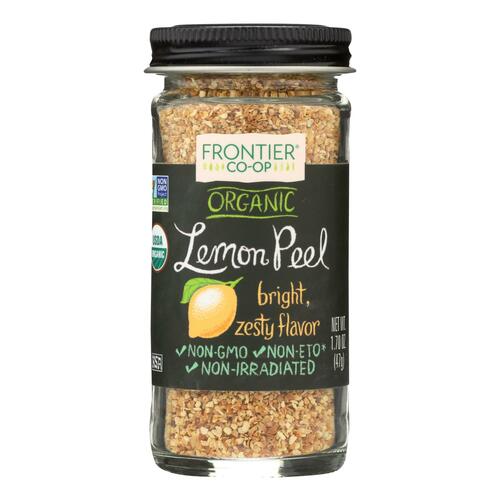 Frontier Herb Lemon Peel - Organic - Granules - 2.10 Oz - 089836184290