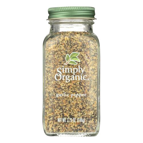 Simply Organic Garlic Pepper - Organic - 3.73 Oz - 089836185150