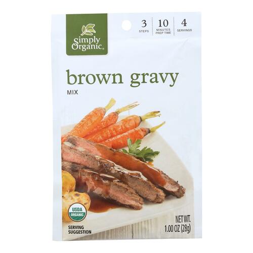 SIMPLY ORGANIC: Brown Gravy Seasoning Mix, 1 Oz - 0089836185396