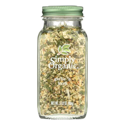 Simply Organic Garlic N Herb Seasoning - Organic - .95 Oz - 089836186058