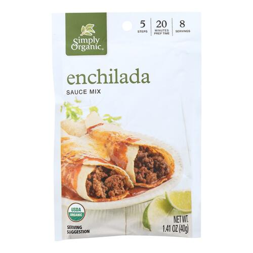 Simply Organic Enchilada Sauce - Organic - 1.41 Oz - Case Of 12 - 089836187444