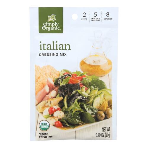 Simply Organic Italian Salad Dressing Mix - Case Of 12 - 0.7 Oz. - mrs