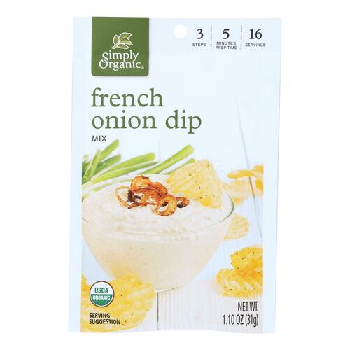 Simply Organic Dip Mix French Onion, 1.1 Oz - 0089836188410
