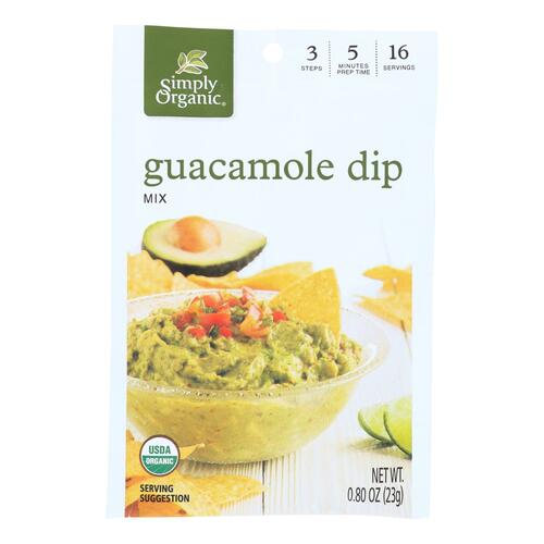 Simply Organic Guacamole Dip Mix - Case Of 12 - 0.8 Oz. - 089836188427