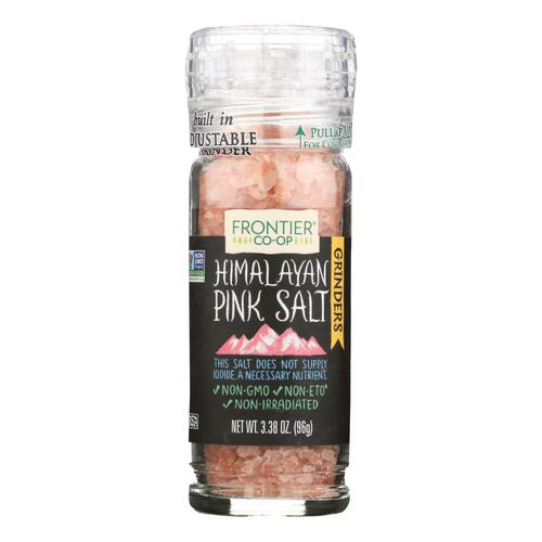 Frontier Herb Himalayan Pink Salt - Grinder Bottle - 3.4 Oz - Case Of 6 - 089836195128