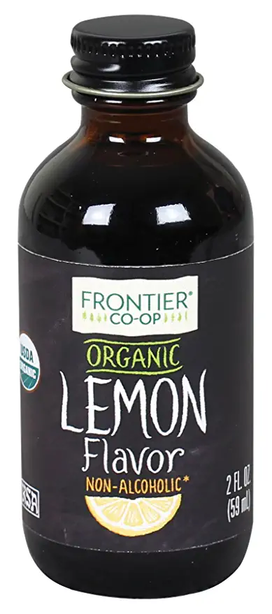 Simply Organic Frontier Co-op Lemon Flavor, Non-Alcoholic, 2 Fl Oz - 089836310507