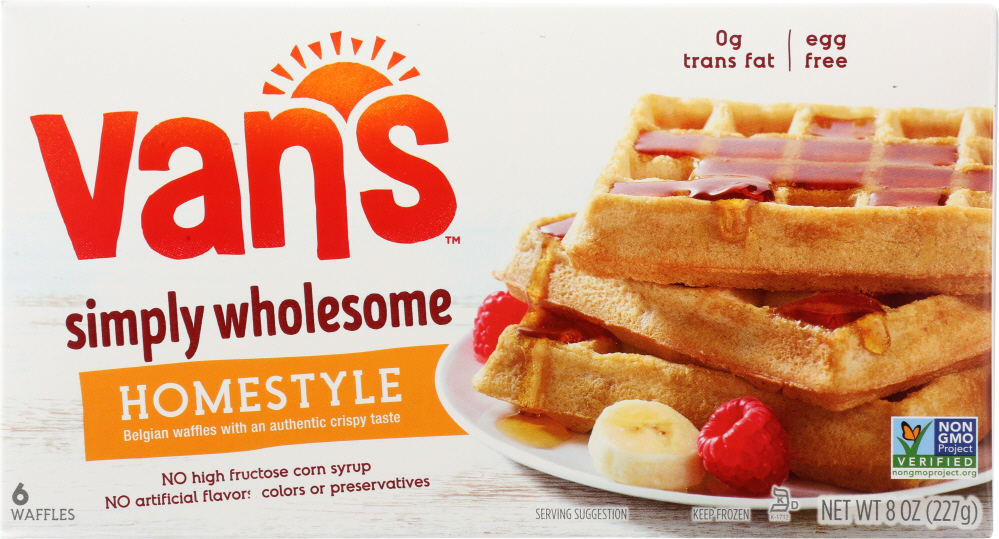 VANS: Homestyle Belgian Waffles, 8 oz - 0089947302019